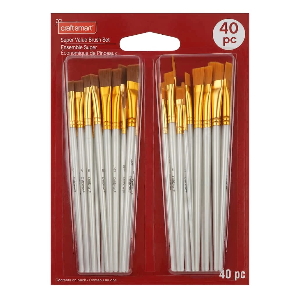 Cheapest π 6 Packs: 40 ct. (240 total) Super Value Brush Set by Craft Smart® π― - Image 2