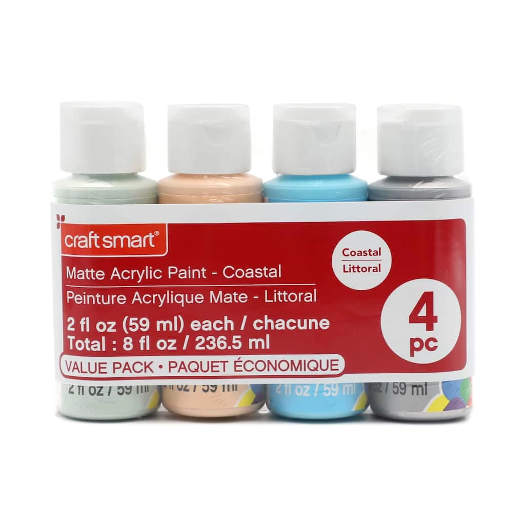 Promo 🎁 12 Packs: 4 ct. (48 total) Matte Coastal Acrylic Paint Set by Craft Smart® ✨ - Image 3