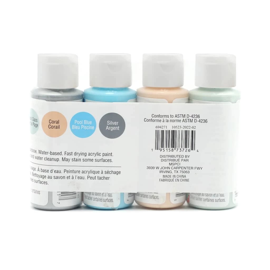 Promo 🎁 12 Packs: 4 ct. (48 total) Matte Coastal Acrylic Paint Set by Craft Smart® ✨ - Image 4