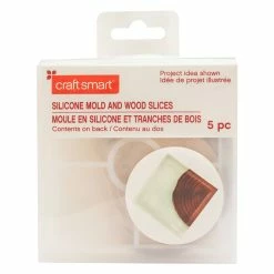 Best Pirce 💯 Silicone Mold & Wood Slices by Craft Smart® 🛒