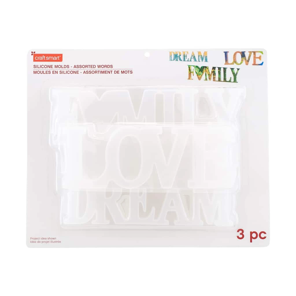 Flash Sale π Assorted Words Silicone Mold Set by Craft Smart® π