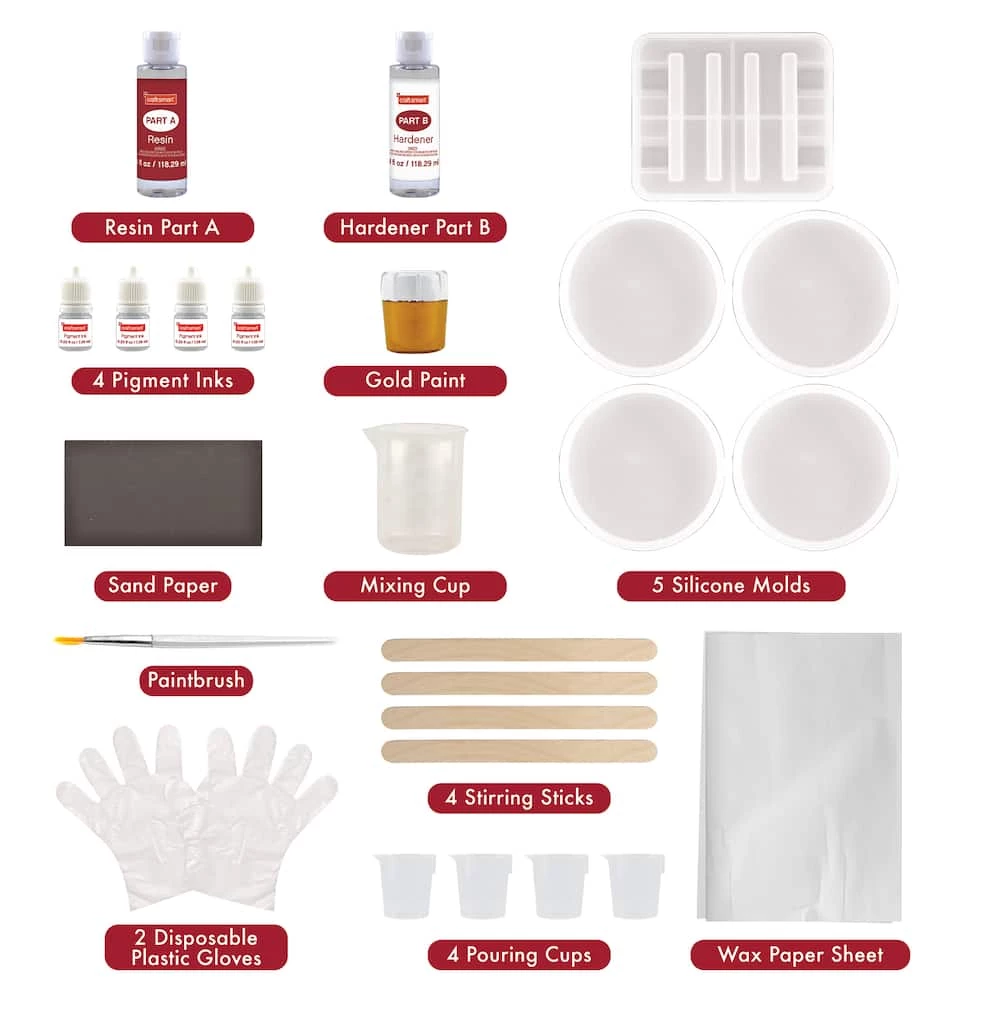 Buy β Resin Coasters & Stand Kit by Craft Smart® 𧨠- Image 3