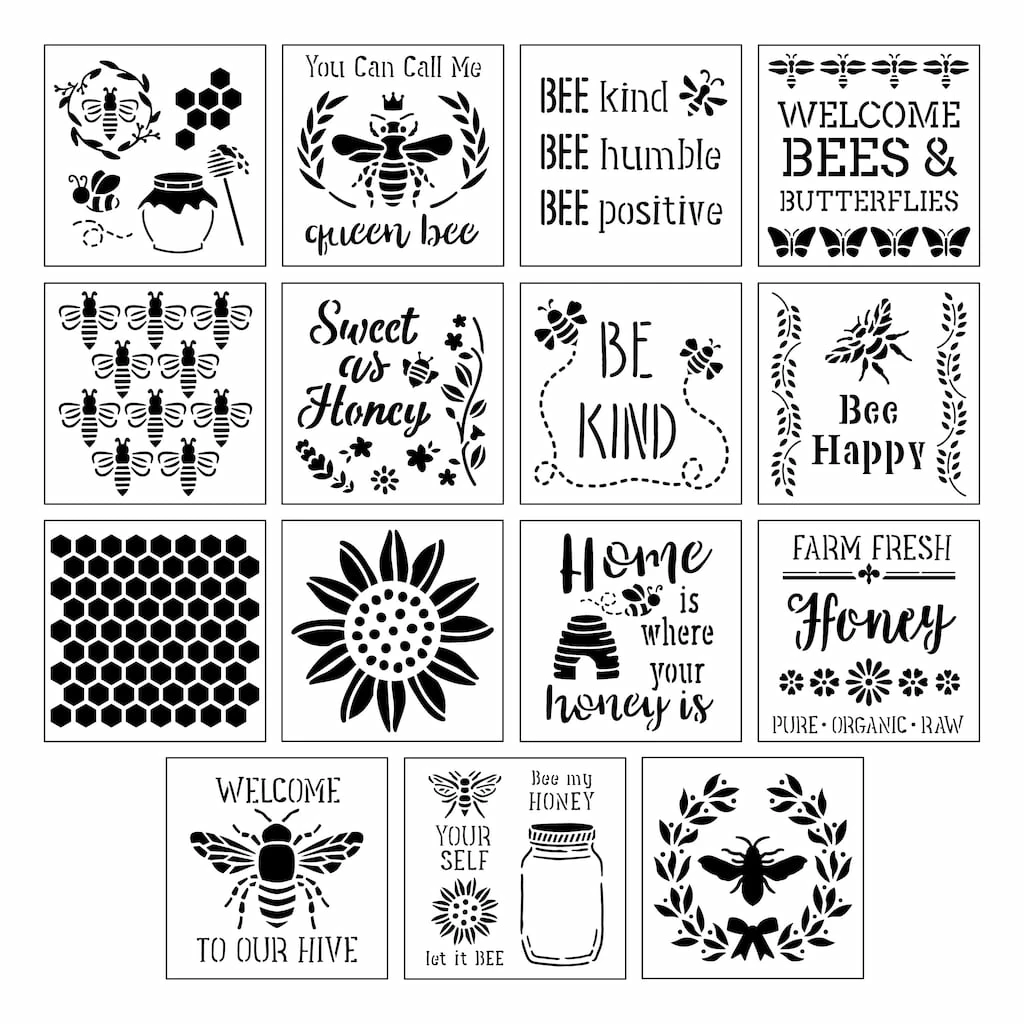 Top 10 π 6 Pack: Bees & Honey Stencils by Craft Smart®, 12" x 12" π₯°