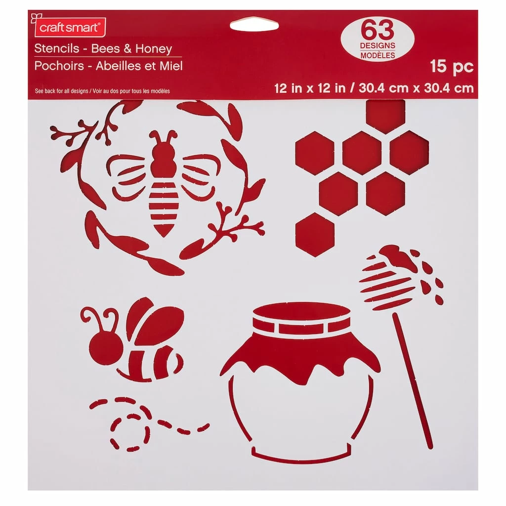 Top 10 π 6 Pack: Bees & Honey Stencils by Craft Smart®, 12" x 12" π₯° - Image 2