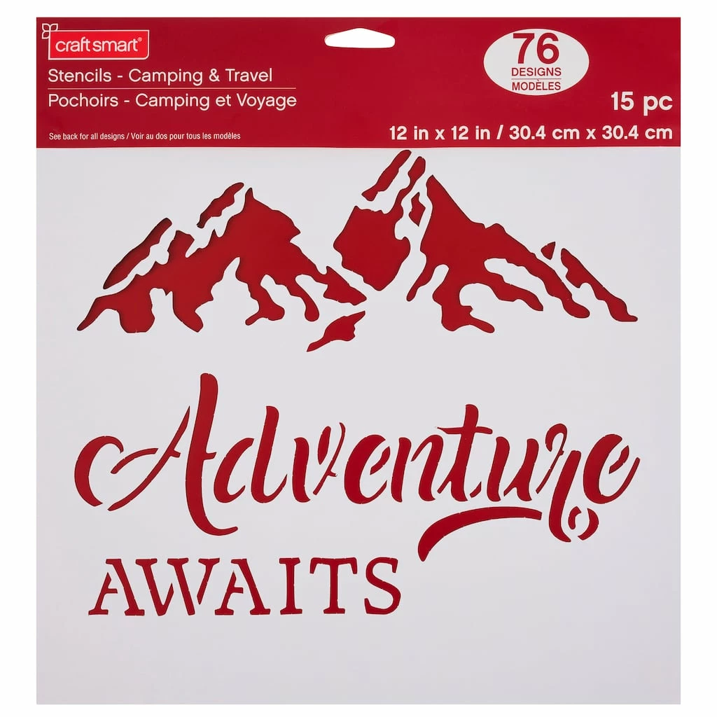 Best reviews of β¨ 6 Pack: Camping & Travel Stencils by Craft Smart®, 12" x 12" π - Image 2