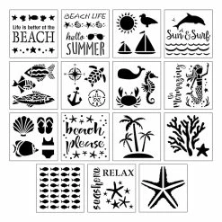 Top 10 💯 6 Pack: Seaside Stencils by Craft Smart®, 12" x 12" ⌛