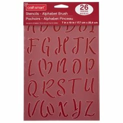 Brand new 🎁 2" Brush Alphabet Stencils by Craft Smart® 🤩