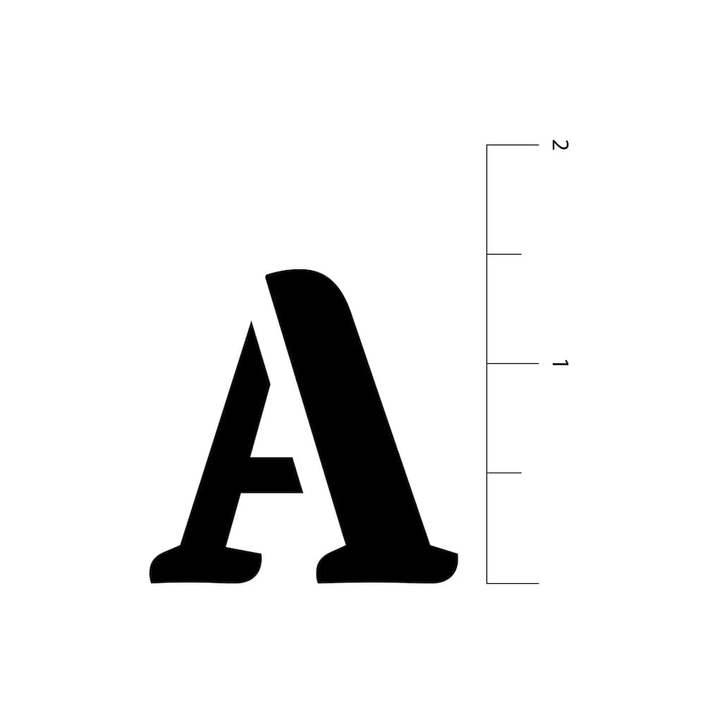 Cheapest π₯° 12 Pack: 1.5" Alphabet Serif Stencils by Craft Smart® π - Image 3