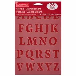 Cheapest 🥰 12 Pack: 1.5" Alphabet Serif Stencils by Craft Smart® 🎉