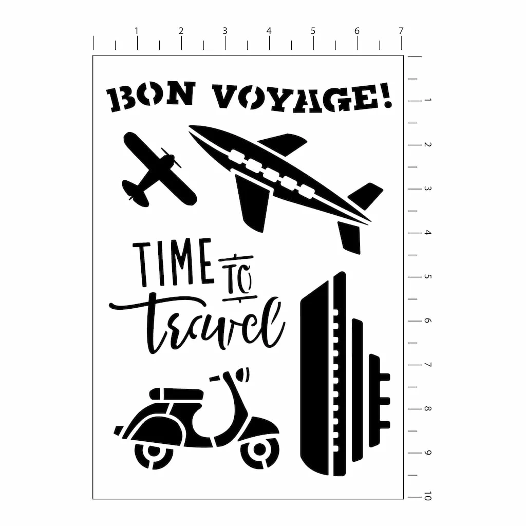 Coupon π 12 Pack: Travel Stencils by Craft Smart®, 7" x 10" βοΈ - Image 2