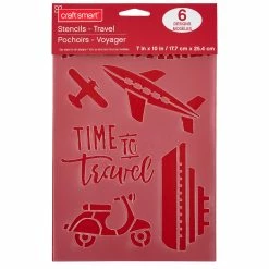 New 👍 Travel Stencils by Craft Smart®, 7" x 10" ❤️