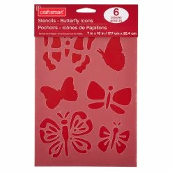 Best deal 🥰 12 Pack: Butterfly Icons Stencils by Craft Smart®, 7" x 10" 🔔