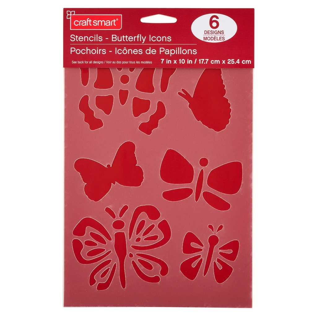 Best deal π₯° 12 Pack: Butterfly Icons Stencils by Craft Smart®, 7" x 10" π