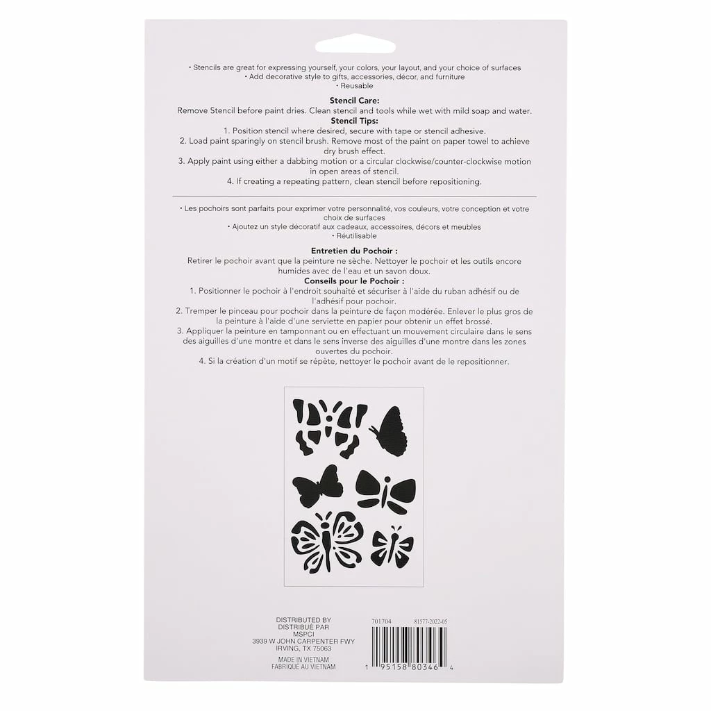Best deal π₯° 12 Pack: Butterfly Icons Stencils by Craft Smart®, 7" x 10" π - Image 3