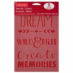 Brand new 💯 12 Pack: Dream Stencils by Craft Smart®, 7" x 10" 🤩