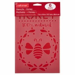 Outlet 🌟 12 Pack: Honey Stencils by Craft Smart®, 7" x 10" 😍
