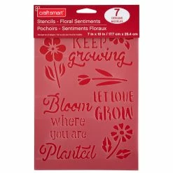 Top 10 🌟 Floral Sentiments Stencils by Craft Smart®, 7" x 10" ⌛