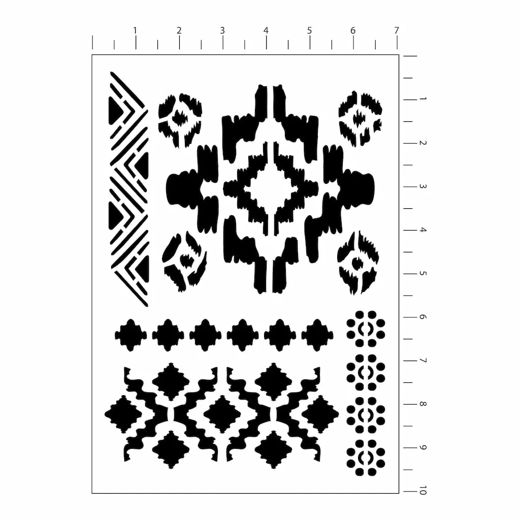 Promo β Ikat Pattern Stencils by Craft Smart® π - Image 2