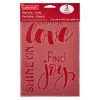Best deal ❤️ 12 Pack: Love Stencils by Craft Smart®, 7" x 10" ❤️