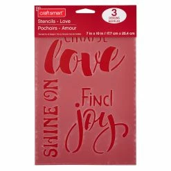 Promo ❤️ Love Stencils by Craft Smart®, 7" x 10" 😀