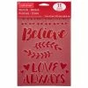 Flash Sale ⌛ Believe Stencils by Craft Smart®, 7" x 10" 🎉