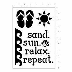 Discount 💯 Summertime Stencils, 7" x 10" by Craft Smart® 😍