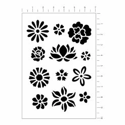 Hot Sale 🤩 12 Pack: Flower Stencils, 7" x 10" by Craft Smart® 🤩