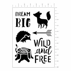 Cheapest ⌛ 12 Pack: Woodland Stencils, 7" x 10" by Craft Smart® ⌛