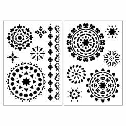 Cheap 😀 Medallion Plastic Stencils, 7" x 10" by Craft Smart® 😀