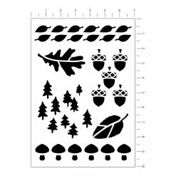 Best reviews of 🎁 Woodland Icon Stencils, 7" x 10" by Craft Smart® 🧨
