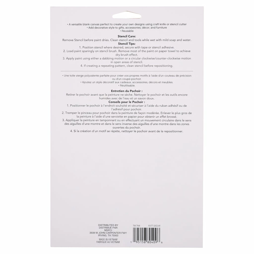 Outlet ❤️ 12 Pack: Blank Stencil, 7" x 10" by Craft Smart® 😍 - Image 3