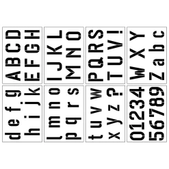 Coupon 🤩 6 Pack: Alphabet Bold Sans Serif Stencils, 7" x 10" by Craft Smart® 🤩