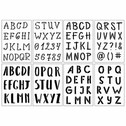 Cheap 😍 Alphabet Casual Stencils, 7" x 10" by Craft Smart® 🥰