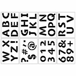 Promo ❤️ 2.7" Fun Uppercase Font Alphabet Stencils by Craft Smart® 🔥