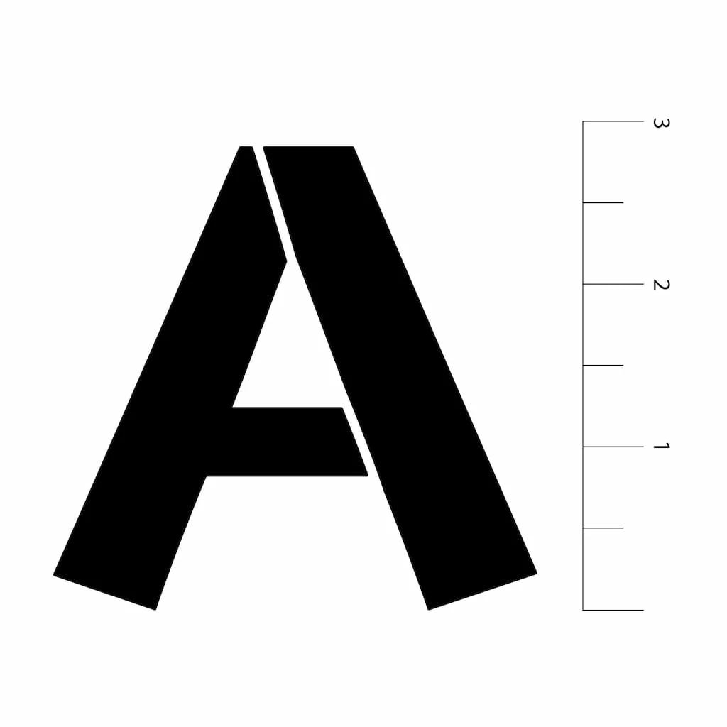 Promo ❤️ 2.7" Fun Uppercase Font Alphabet Stencils by Craft Smart® 🔥 - Image 3