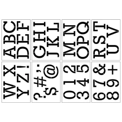 Discount ⭐ 3" Classic Serif Alphabet Stencils by Craft Smart® ⭐