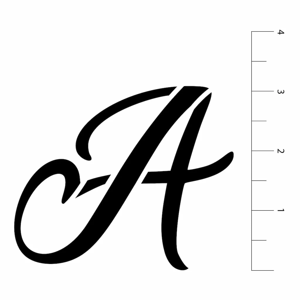 Brand new 🎉 3" Formal Alphabet Font Stencils by Craft Smart® 🤩 - Image 3