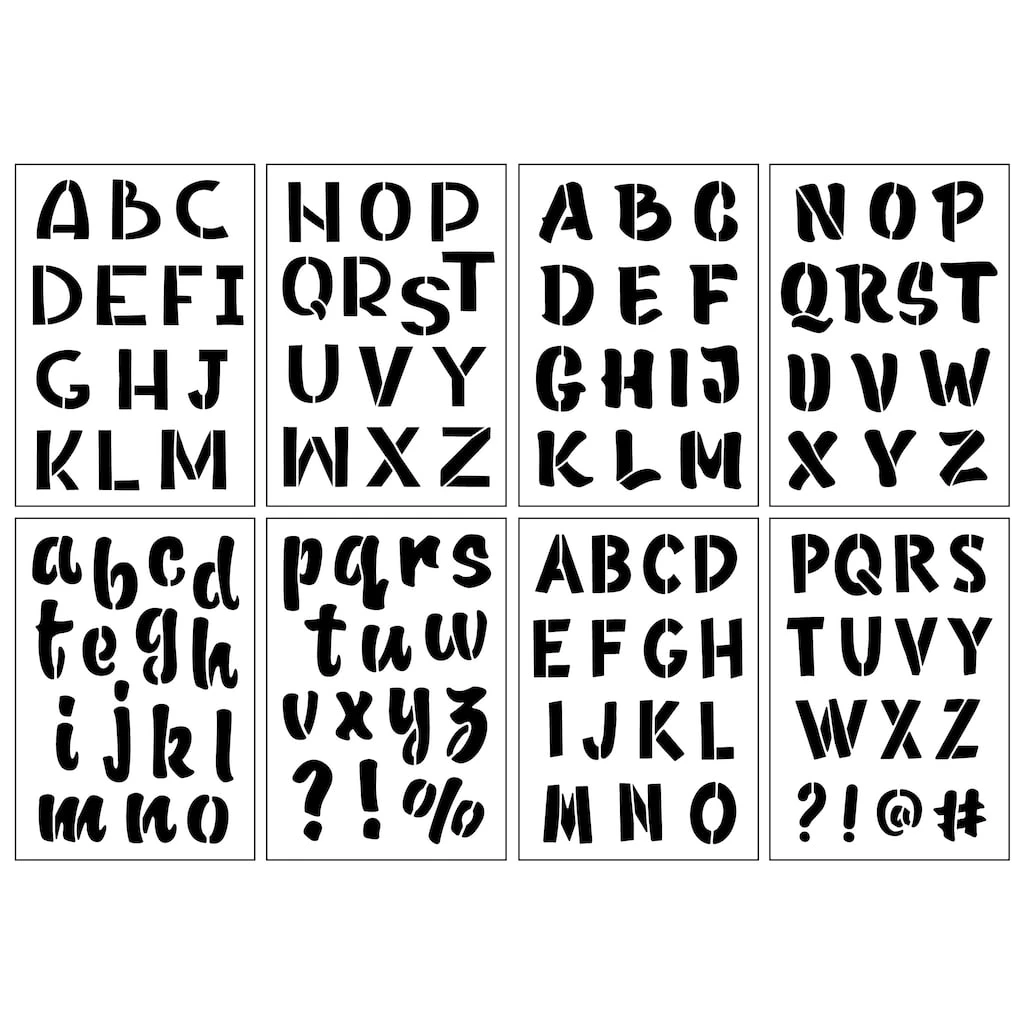 New ✨ 1.5" Handletter Alphabet Stencils by Craft Smart® ⌛