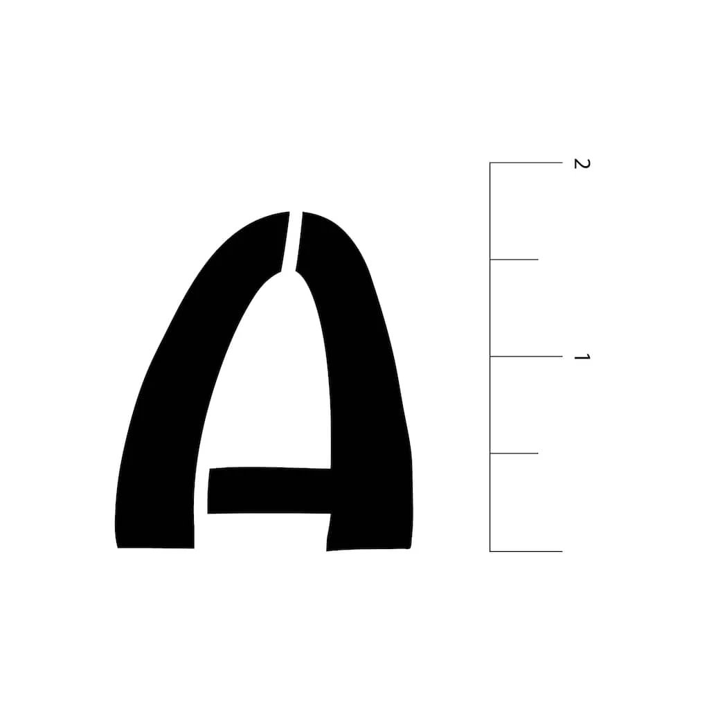 New ✨ 1.5" Handletter Alphabet Stencils by Craft Smart® ⌛ - Image 3