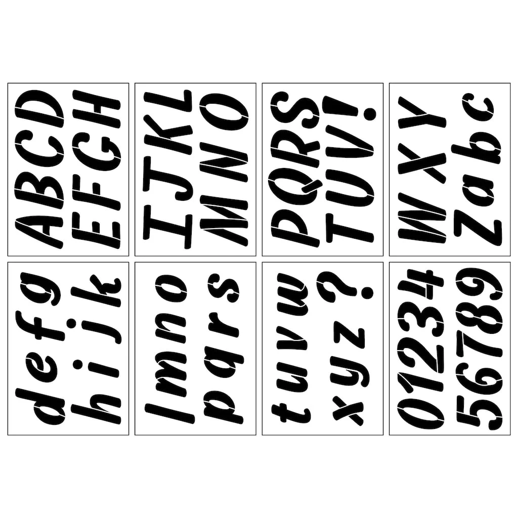 Cheap π 6 Pack: 2.7" Italic Sans Serif Alphabet Stencils by Craft Smart® βοΈ