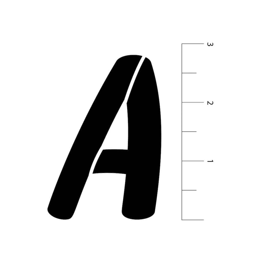 Budget 💯 2.7" Italic Sans Serif Alphabet Stencils by Craft Smart® 🧨 - Image 3