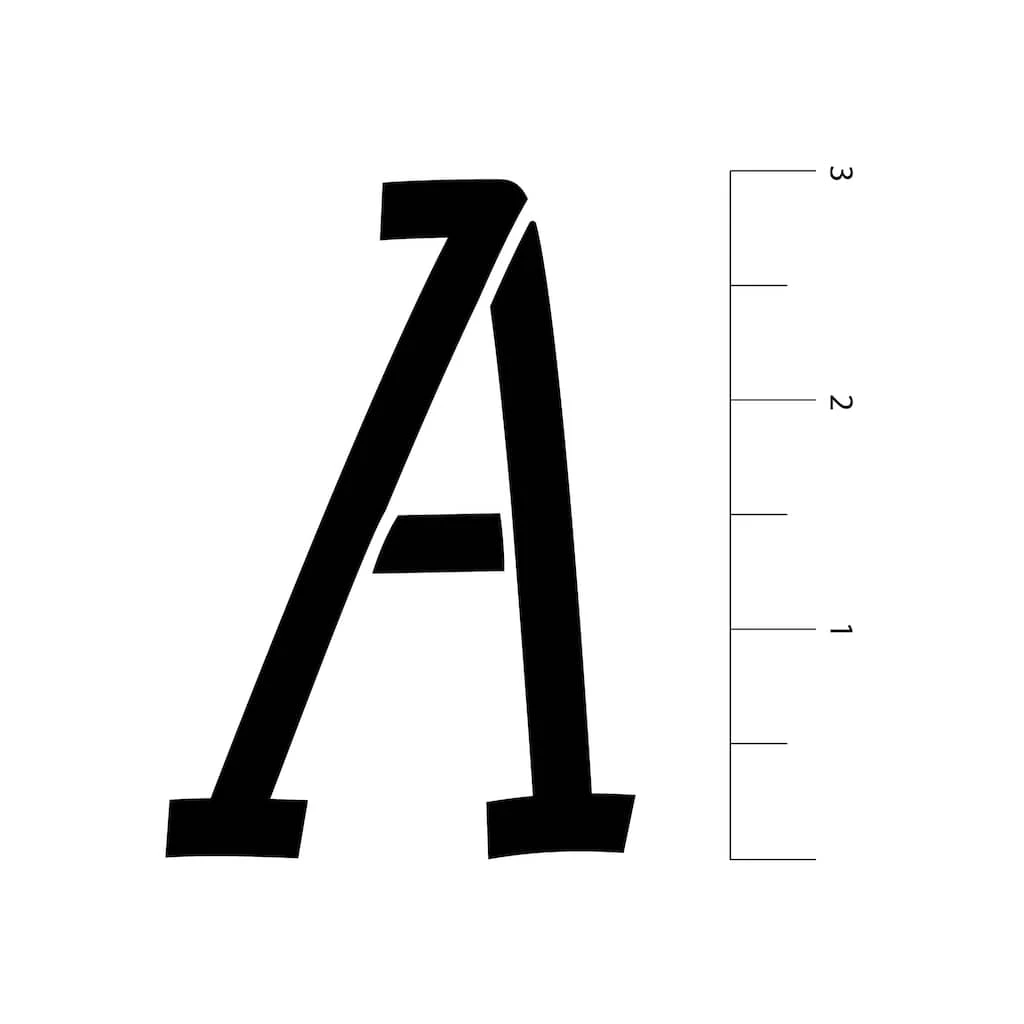 New π€© 6 Pack: 3" Italic Serif Alphabet Stencils by Craft Smart® π - Image 3