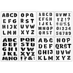 Discount ⭐ 1.5" Comic Book Alphabet Stencils by Craft Smart® 🔔
