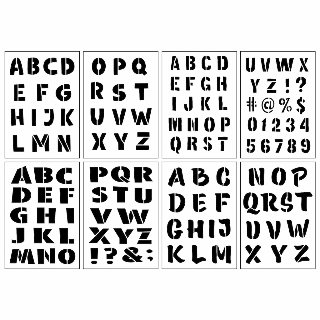 Discount β 1.5" Comic Book Alphabet Stencils by Craft Smart® π