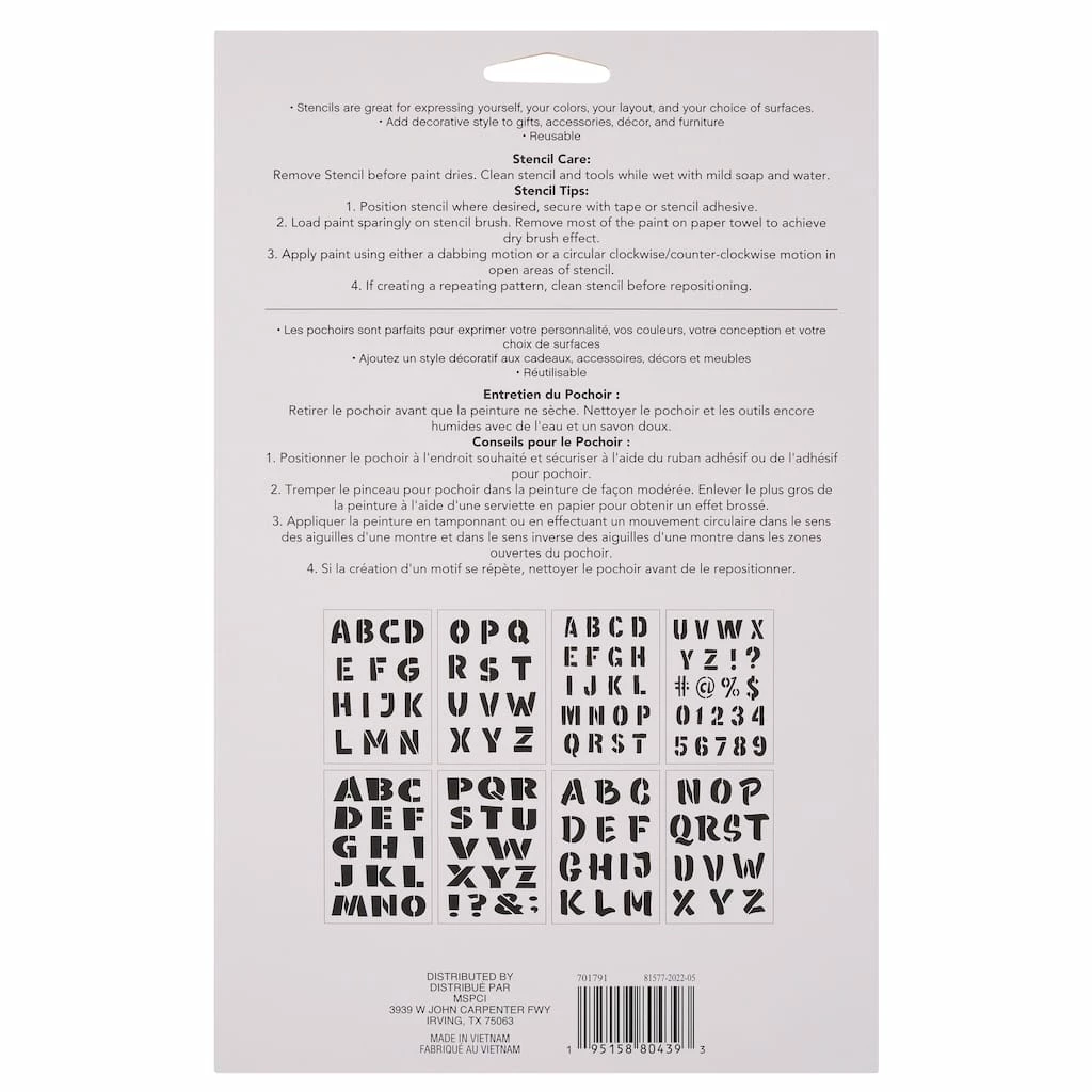Discount β 1.5" Comic Book Alphabet Stencils by Craft Smart® π - Image 4