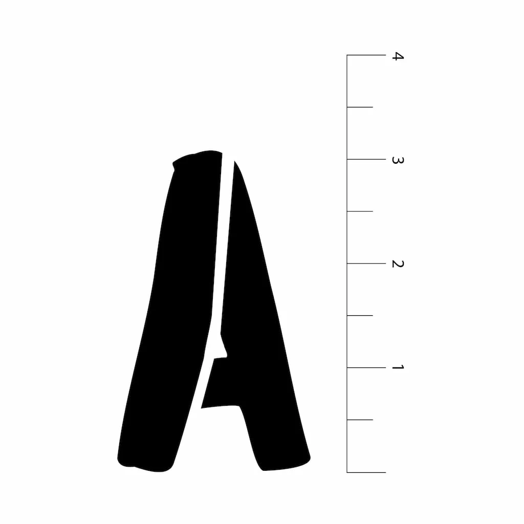 New ❤️ 6 Pack: 3" Bold Letters Alphabet Stencils by Craft Smart® 🎁 - Image 3