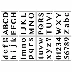 Best Pirce 🌟 2" Modern Sans Serif Alphabet Stencils by Craft Smart® 🛒