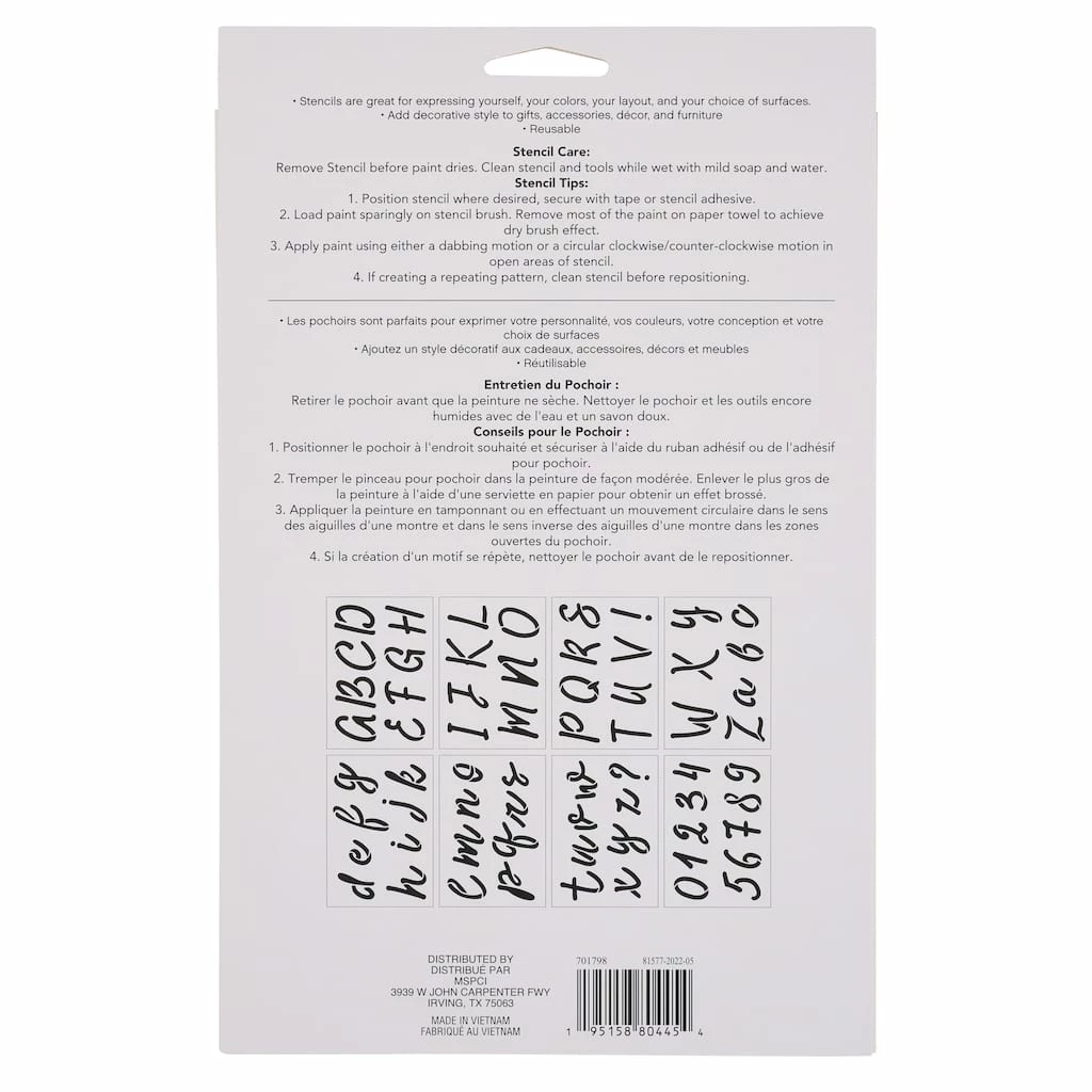 Deals π 2.5" Round Script Alphabet Stencils by Craft Smart® βοΈ - Image 4