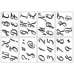 Discount 😀 3" Cursive Alphabet Stencils by Craft Smart® ❤️