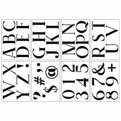 Top 10 💯 6 Pack: 3" Tuxedo Alphabet Font Stencils by Craft Smart® 🎉